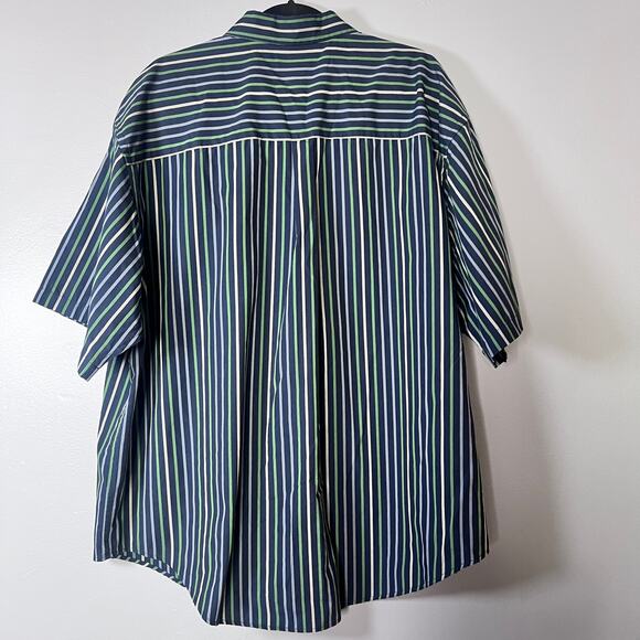 ✨Lot of 2 VTG Puritan Mens 2XL Plaid Stripe Button down Shirt Short Sleeve Y2K - Picture 3 of 13